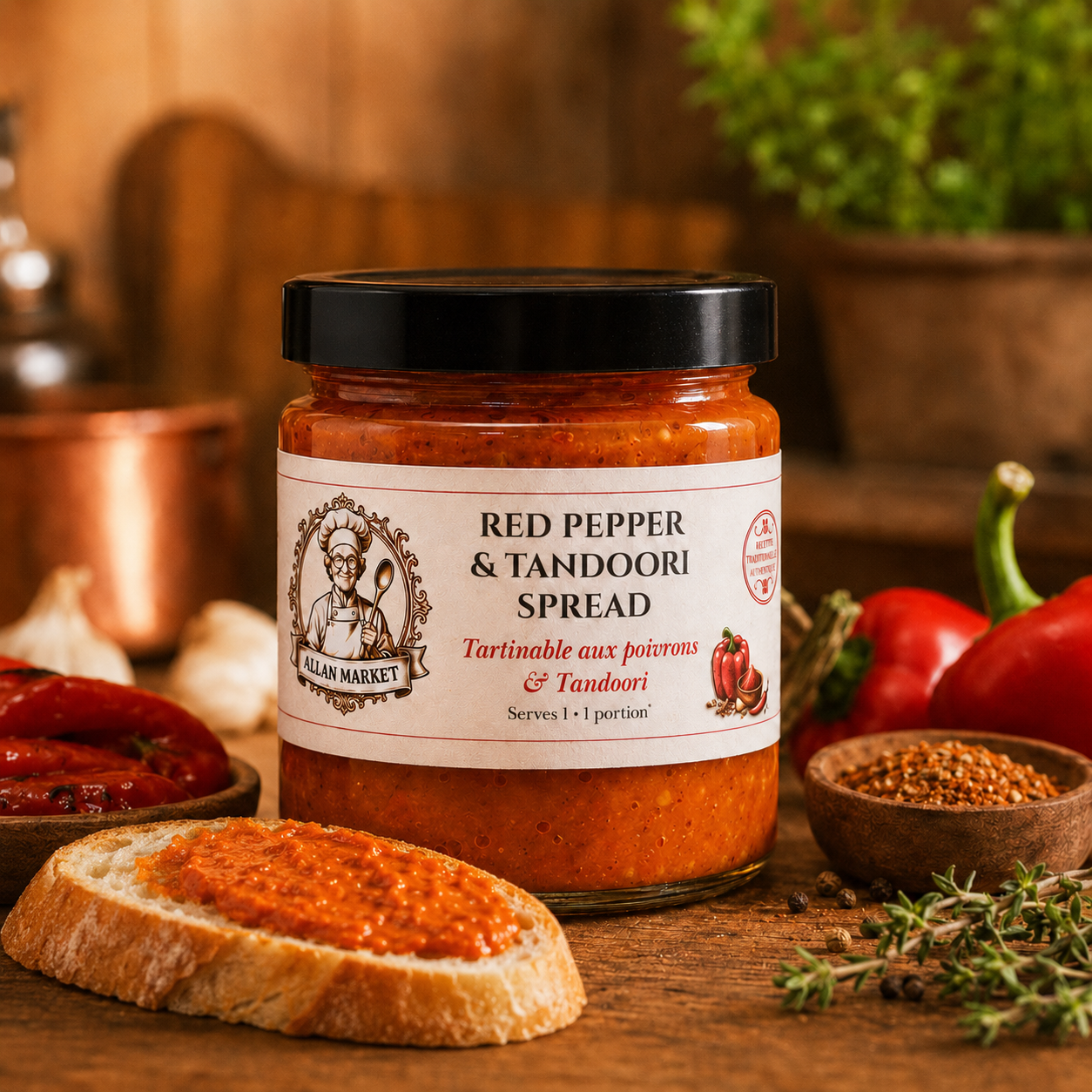 Red pepper & Tandoori spread